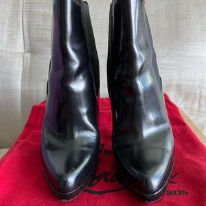 Black Christian Louboutin Bang Bang 100 Eden Boots Size 36